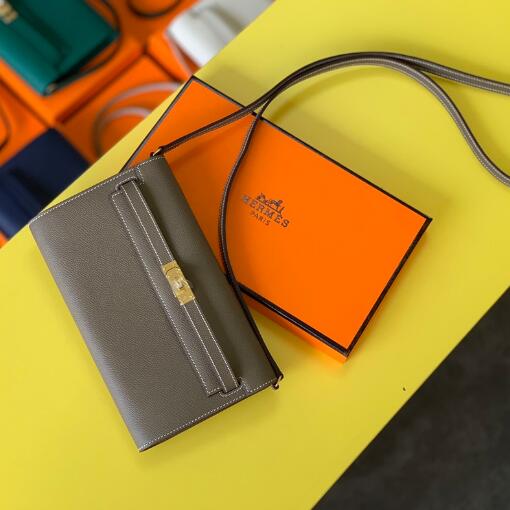【エルメス HERMES】ケリートゥーゴー グリメイヤー (0L)エプソン ゴールド金具(50％手縫い＋50％マシン)